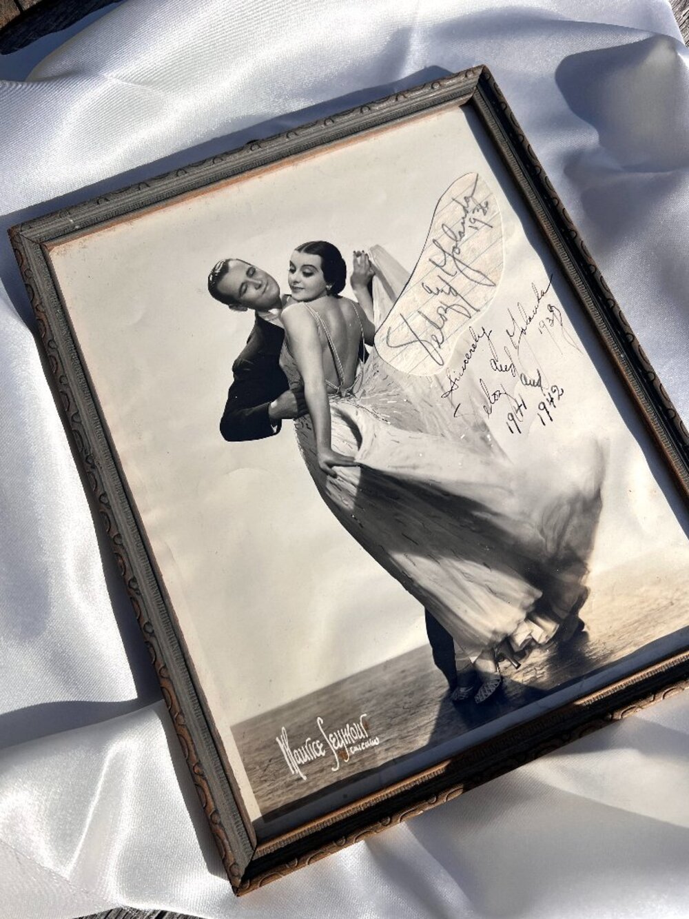 Rare 1936 Signed Veloz & Yolanda Photograph | Maurice Seymour Chicago | Art Deco